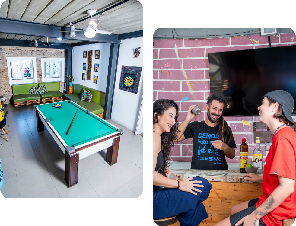 Gaia Hostel, no coração de Botafogo, no Rio de Janeiro, é a melhor opção para viajantes mochileiros e nômades digitais.